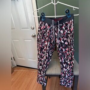 Nike Dri Fit active leggings pink and grey size small